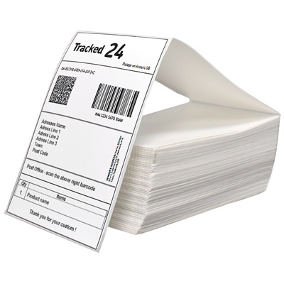 Thermal Fanfold Labels 4x6